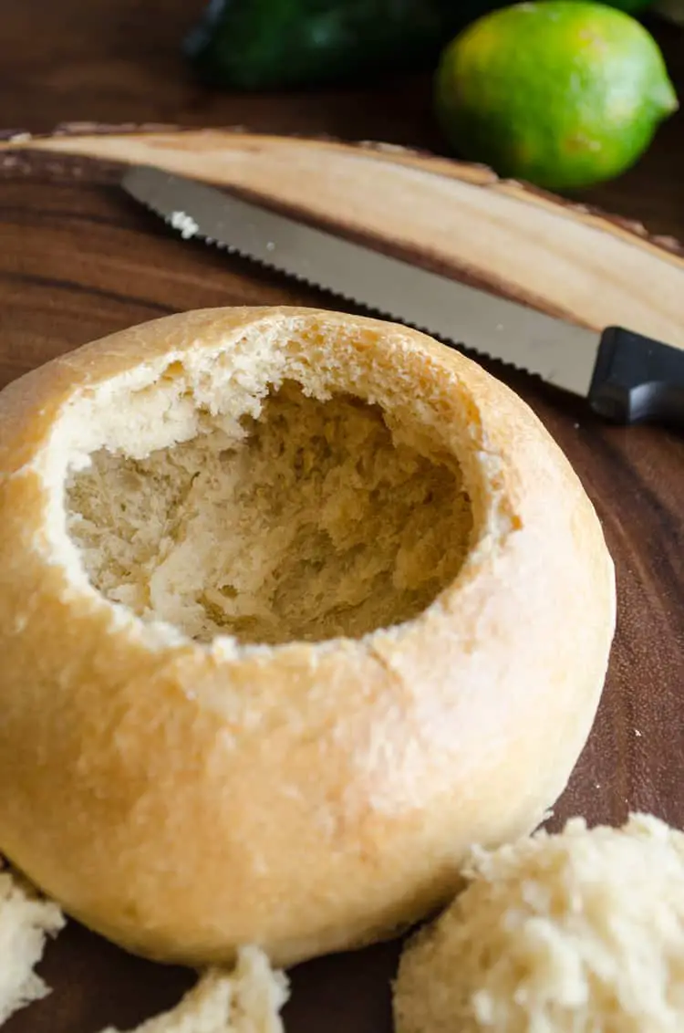 Empty Bread Bowl ready for soup
