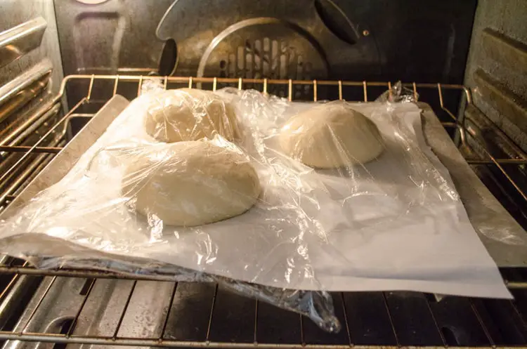 Bread Bowls Rising In The Oven