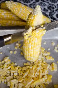 Cutting Corn From The Cob