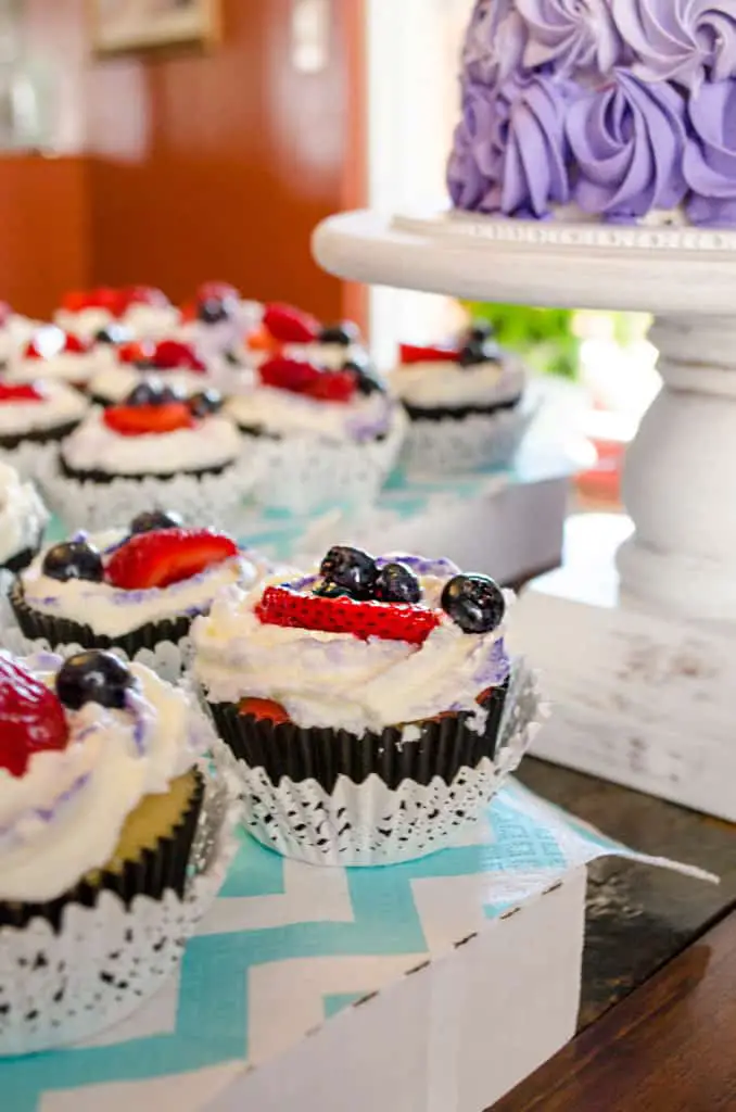 Berry Chantilly Cake and Cupcakes