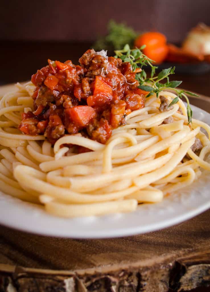 25 Minute Pasta Bolognese Dinner