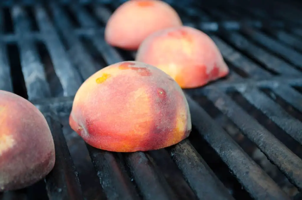 Grilled Ricotta Peaches