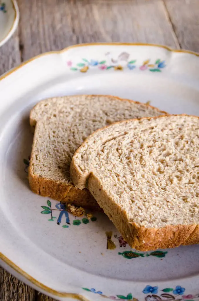 The Goldilocks Kitchen style Harvest Whole Wheat Bread is perfect for Classic Creamed Eggs on Toast.