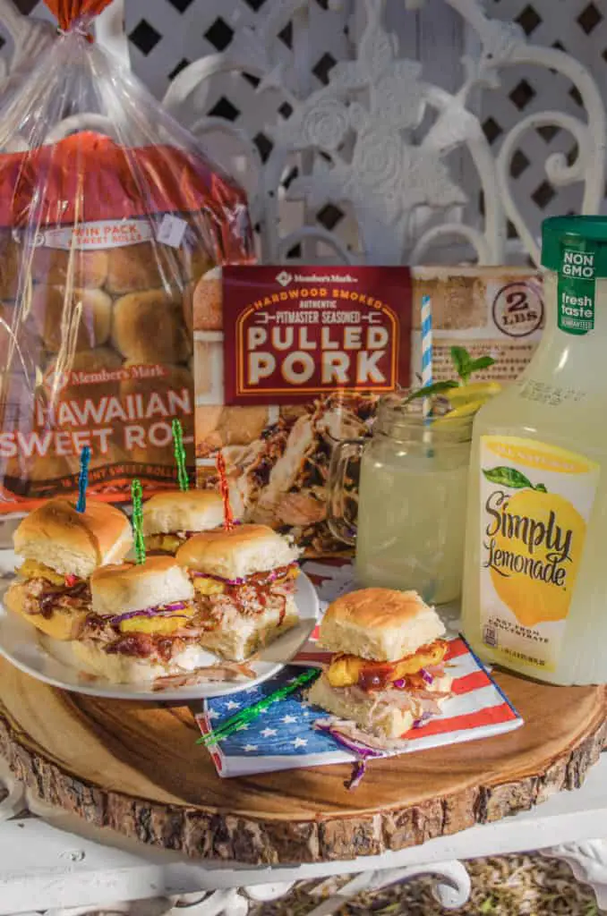 Easy 30 Minute Pulled Pork Sliders made with products from Sam's Club.