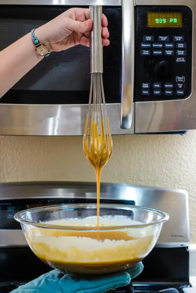 Easy Microwave Caramel fresh from the oven. (Microwave oven that is!)