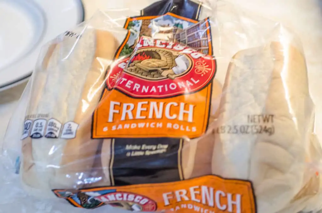 French sandwich rolls n a bag, used for French Dip with Au Jus.