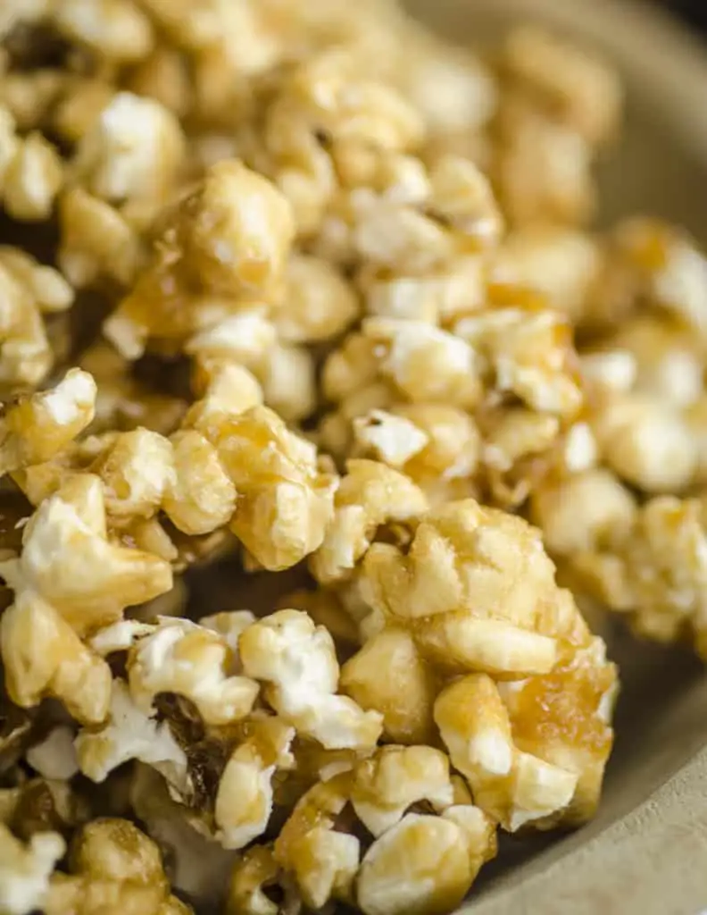 Closeup of Caramel Popcorn