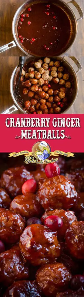 30 minute Cranberry Ginger Meatballs are delicious and easy thanks to pre-cooked store-bought meatballs and canned cranberry sauce. Cranberry Ginger Meatballs are great at potlucks (serve with toothpicks) or on a plate as the main course for a quick weeknight dinner.