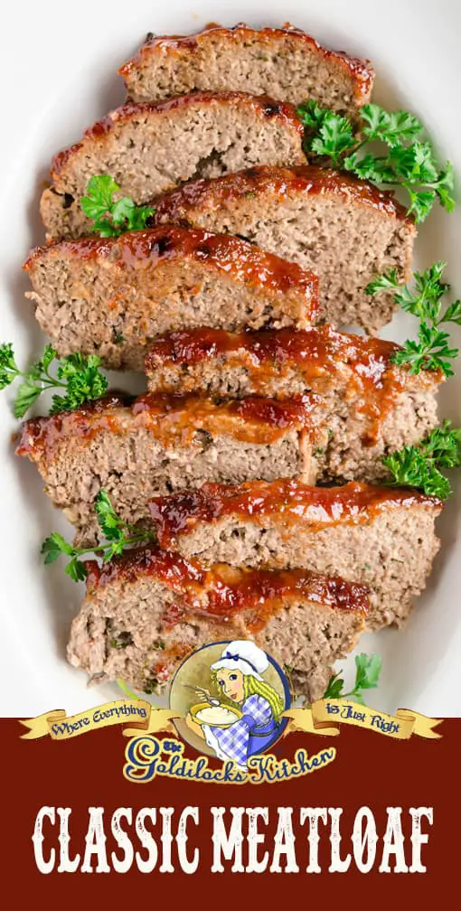 An easy, moist, delicious Meatloaf with a perfectly crunchy crust and sweet tangy glaze with a little kick. This Meatloaf is well seasoned and so full of flavor, you will give thanks that you're not a vegetarian.