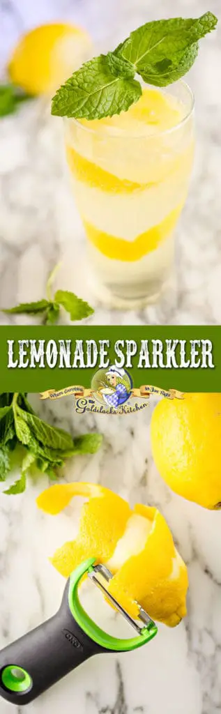 Skip the straw and get your nose close to the sunny scent of a long, thin spiral of zest. It makes this sparkly homemade lemonade even more refreshing.