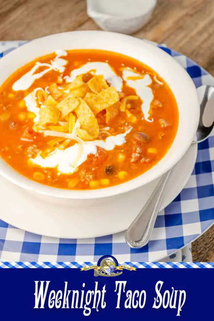 You can't go wrong with this recipe for Weeknight Taco Soup. Perfectly simple to make and absolutely delicious down to the last bite. Check your pantry; most likely you already have all the ingredients you need!