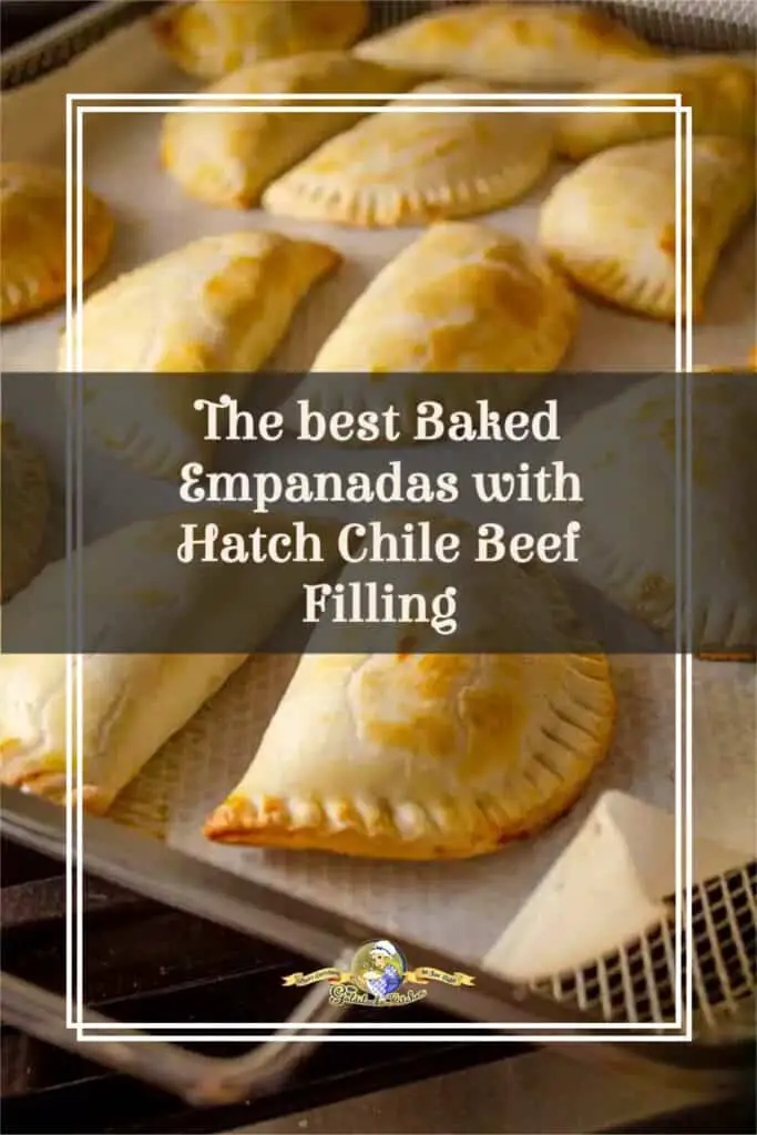 This delicious Hispanic heritage recipe for Baked Empanadas with Hatch Chile Beef Filling checks all the boxes for flavor and fun! Ground beef is simmered with Hatch Green Chile, piñon nuts, raisins, tomatoes and sweet savory spices. From The Goldilocks Kitchen.