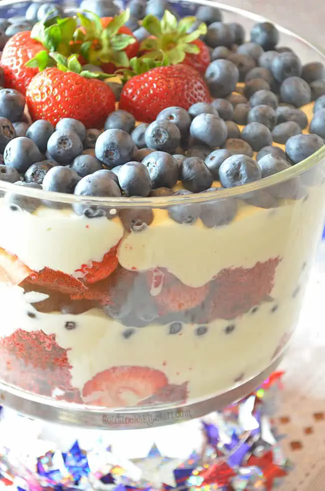 White Chocolate Mousse Holiday Trifle