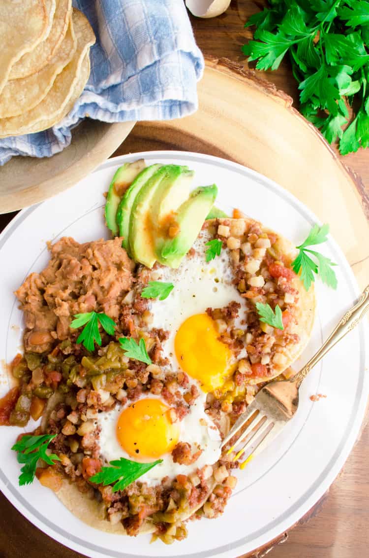 Corned Beef Hash Huevos Rancheros