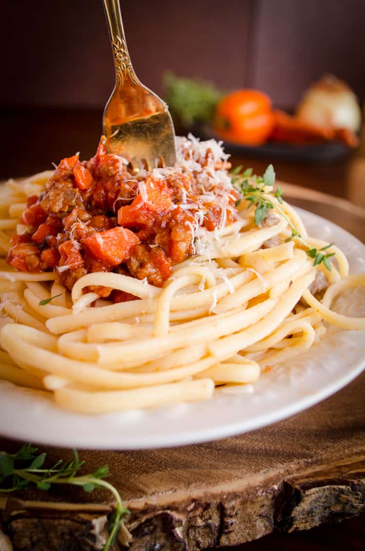 25 minute Pasta Bolognese Dinner