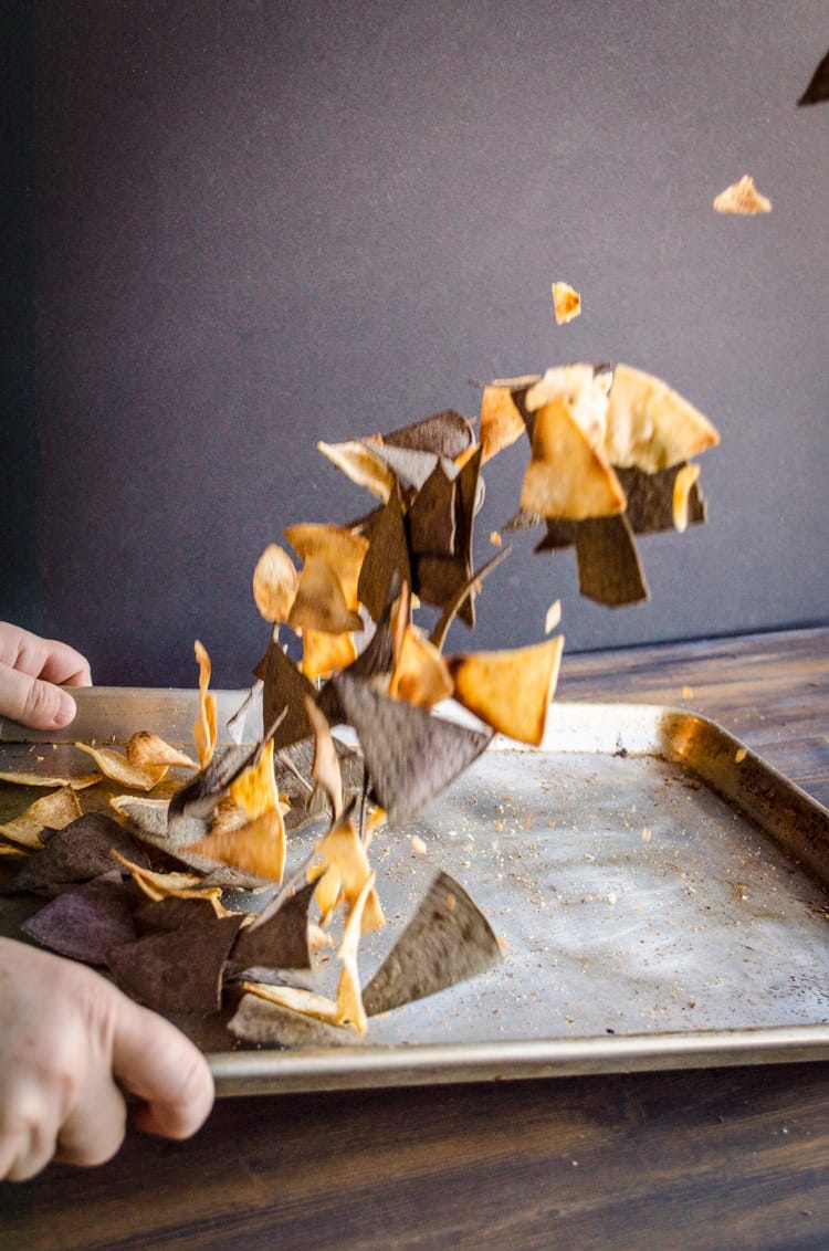 Crispy Baked Southwestern Tortilla Chips