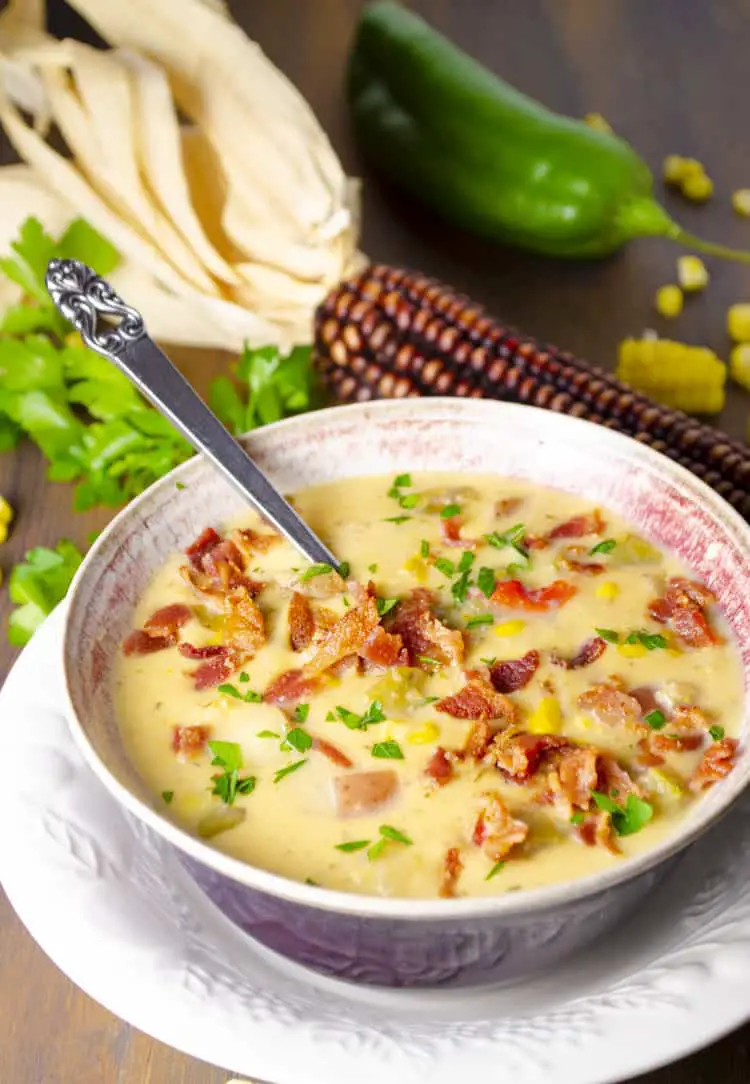 Ultimate Slow Cooker Green Chile Corn Chowder