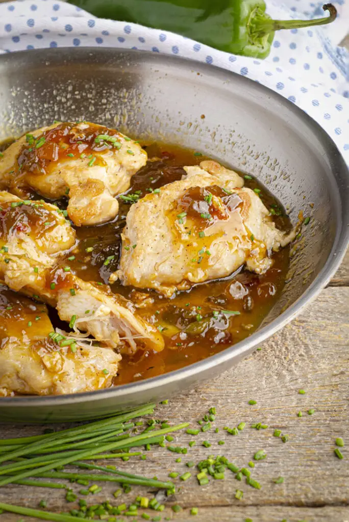 30 Minute Easy Green Chile Glazed Chicken Dinner – The Goldilocks Kitchen